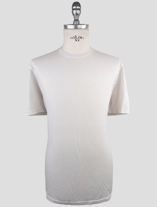Kiton Gray Cotton Cashmere T-Shirt