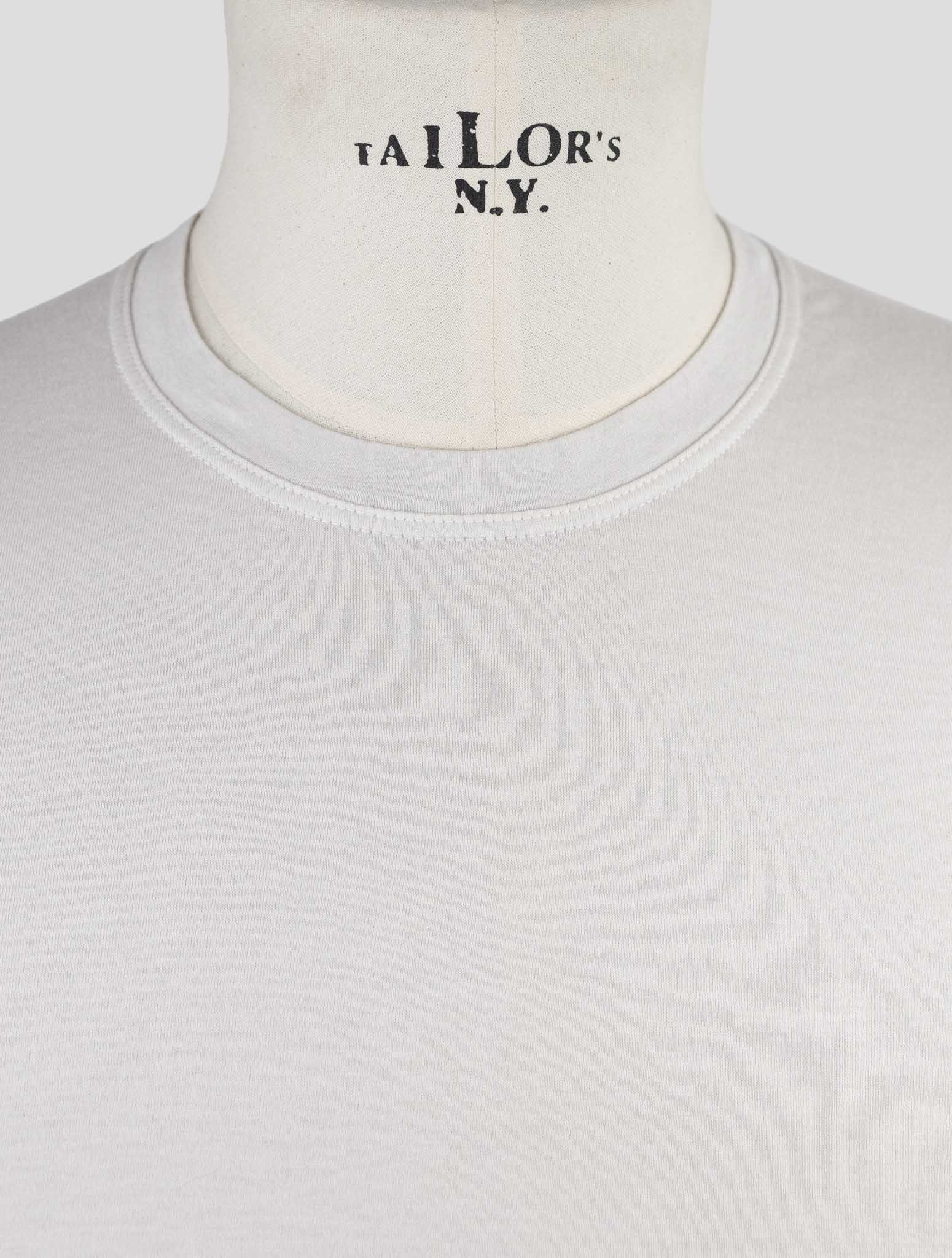 Kiton Gray Cotton Cashmere T-Shirt