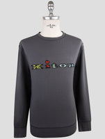 Kiton Gray Cotton Ea Sweater Crewneck