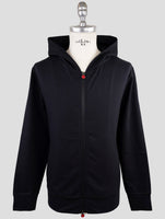 Kiton Black Cotton Ea Sweater Full Zip