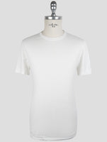 Kiton White Cotton Cashmere  T-Shirt