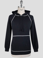 Kiton Gray Cotton Sweater Hoodie