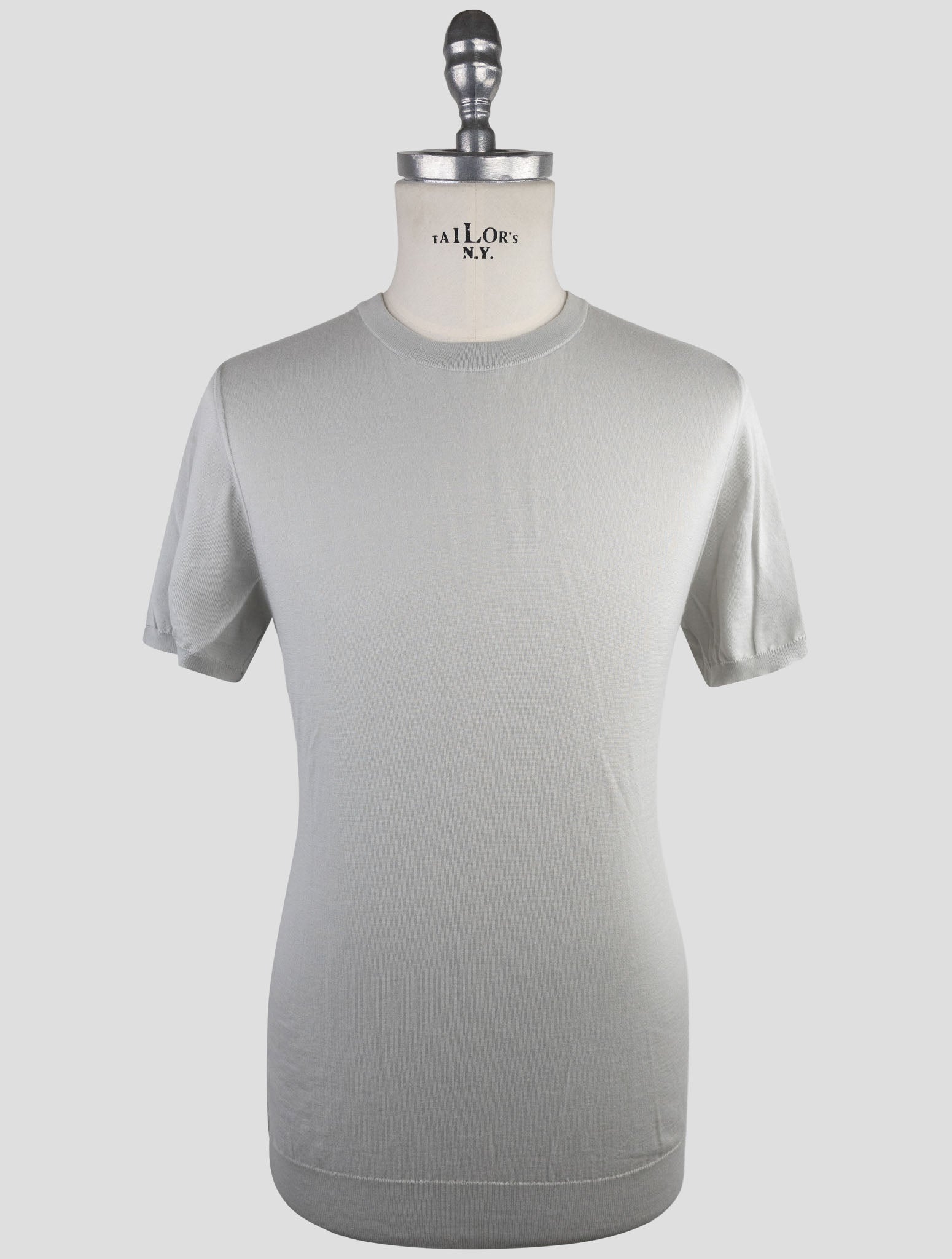 Kiton Gray Cotton T-Shirt