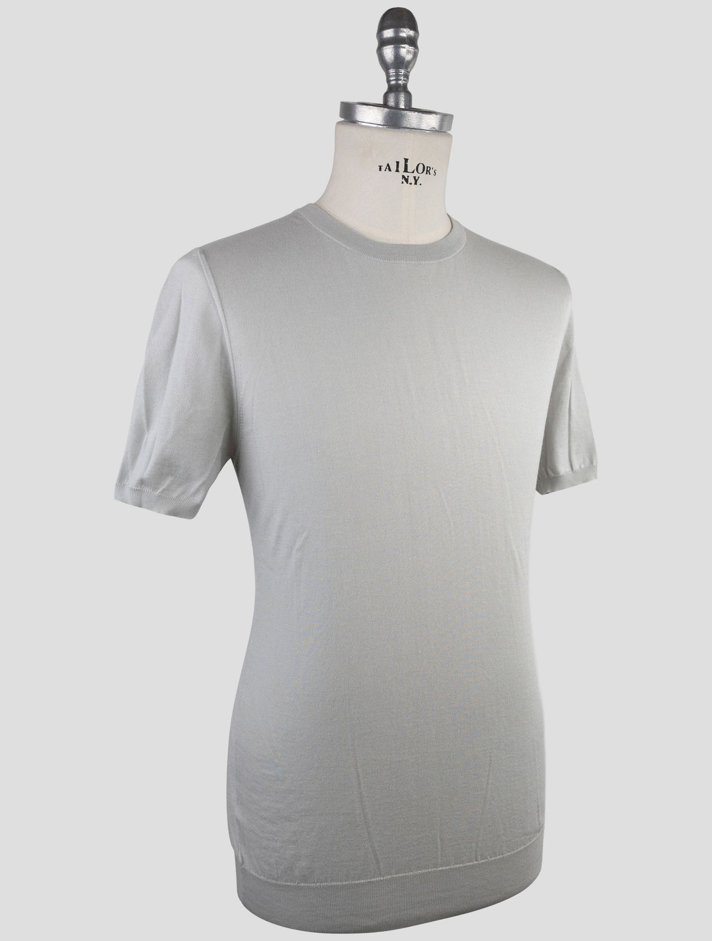 Kiton Gray Cotton T-Shirt