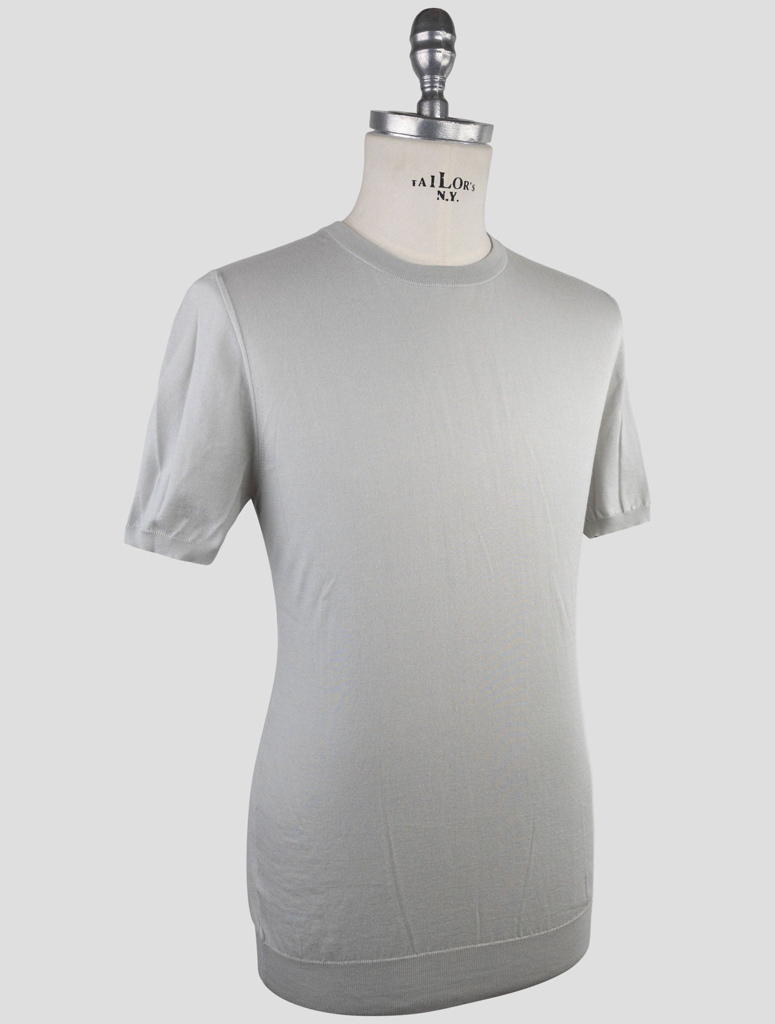 Kiton Gray Cotton T-Shirt
