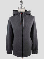 Kiton Gray Cashmere Pa Sweater Full Zip