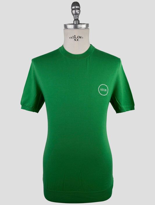 Kiton Green Cotton T-Shirt