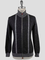 Kiton Gray Cashmere Sweater Full Zip