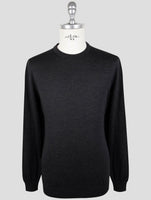 Kiton Dark Gray Wool 14 Micron Sweater Crewneck
