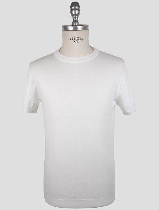 Kiton White Cotton T-Shirt