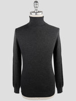 Kiton Gray Cashmere Silk Sweater Turtleneck