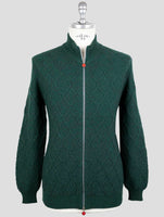 Kiton Green Cashmere Sweater Full Zip