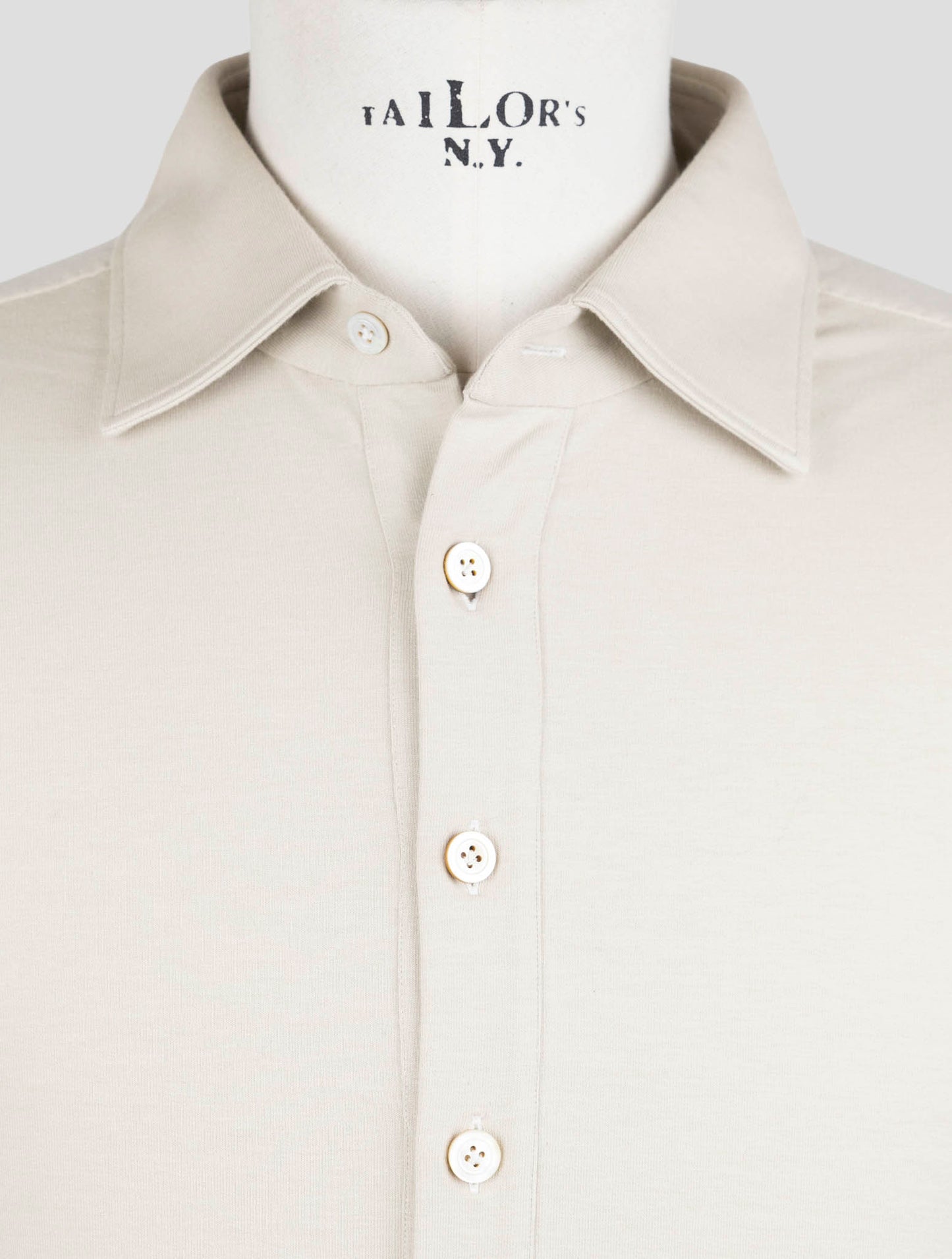 Kiton Beige Cotton Ea Sweater Polo