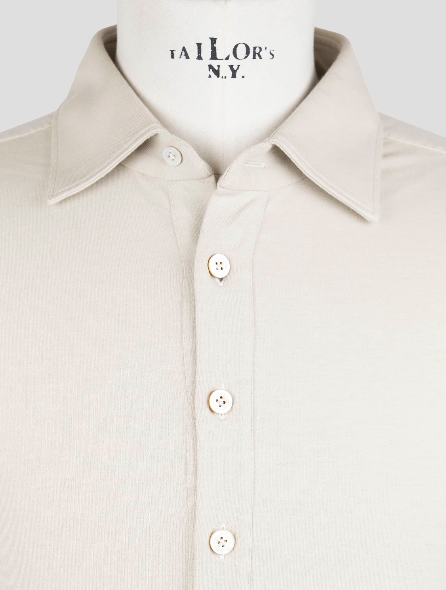 Kiton Beige Cotton Ea Sweater Polo