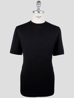 Kiton Knt Black Cotton T-Shirt