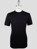 Kiton Knt Black Cotton T-Shirt