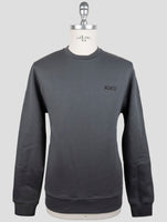 Kiton Knt Gray Cotton Sweater Crewneck