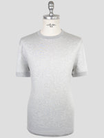 Kiton Knt Gray Cotton T-Shirt