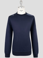 Kiton Knt Blue Viscose Ea Sweater Crewneck