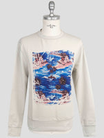 Kiton Gray Cotton Ea Sweater Hoodie