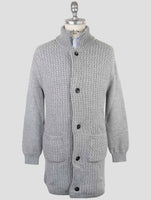 Kiton Gray Cashmere Sweater Cardigan