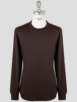Kiton Brown Wool Sweater Crewneck