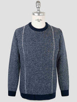 Kiton Blue Cashmere Sweater Crewneck