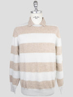 Kiton Gray Brown Cashmere Sweater Polo