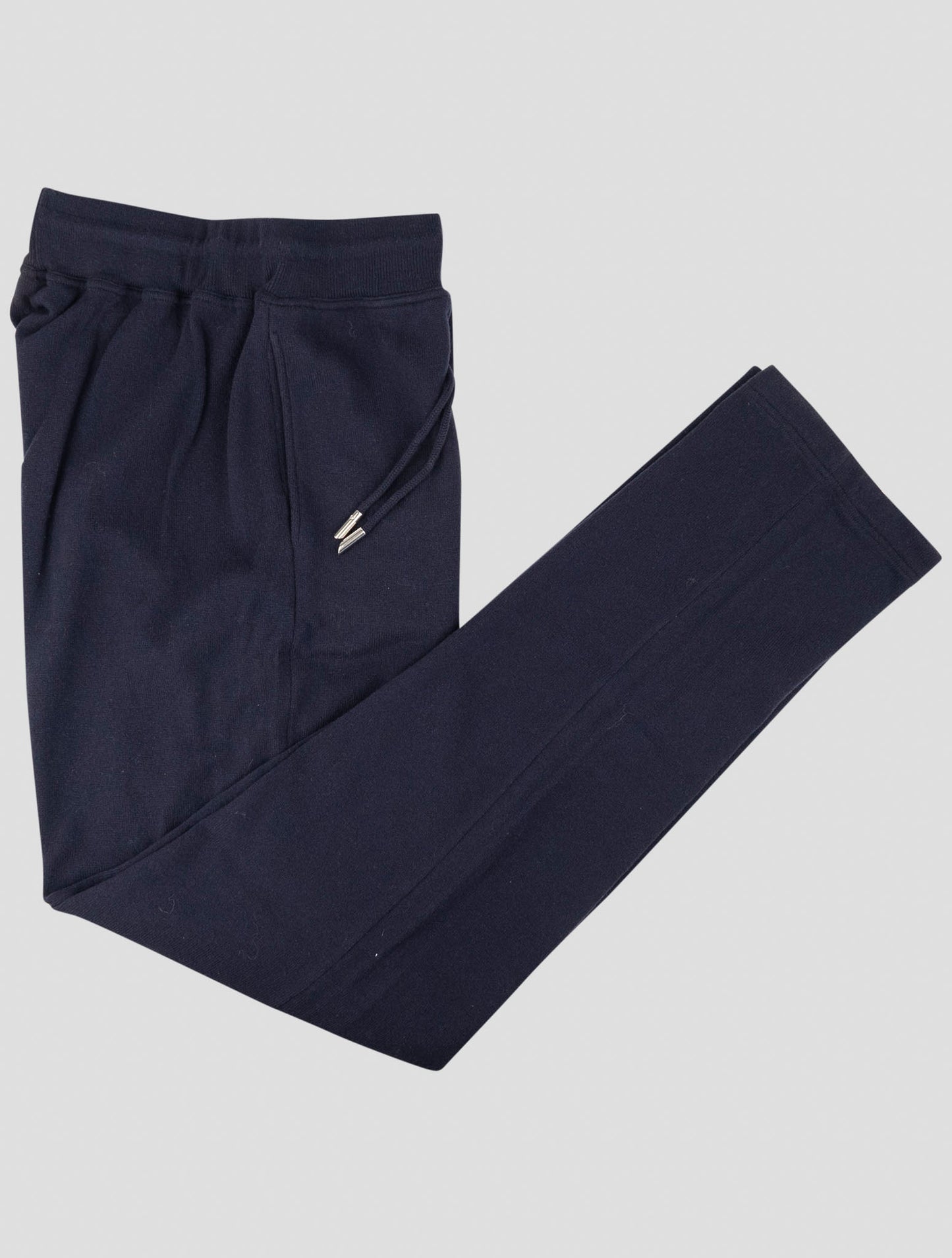 Kiton Blue Wool Jogging Pant