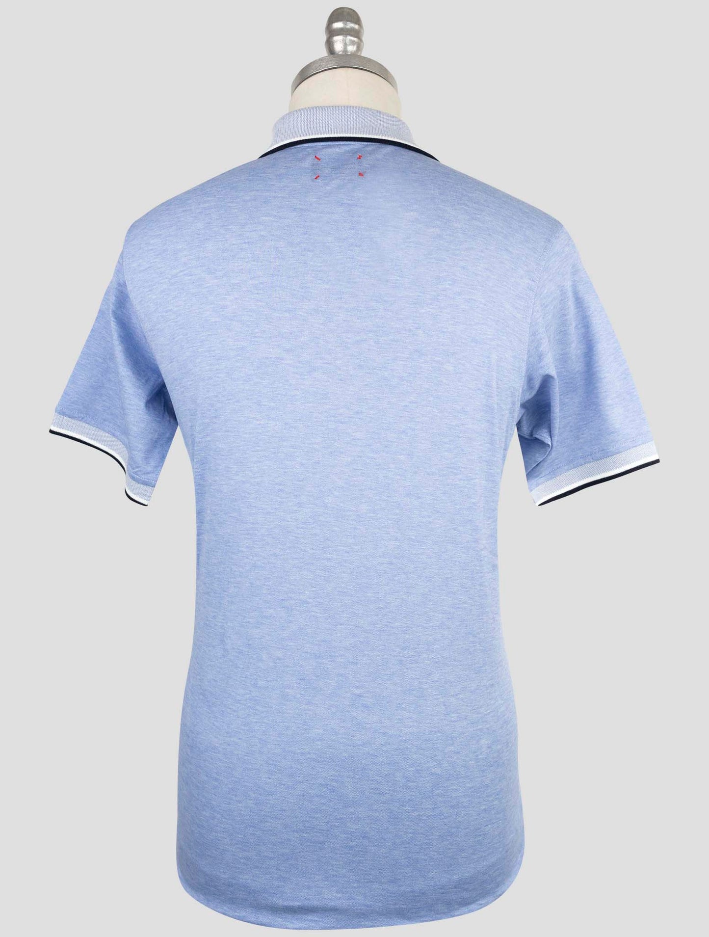 Kiton Light Blue Cotton Polo