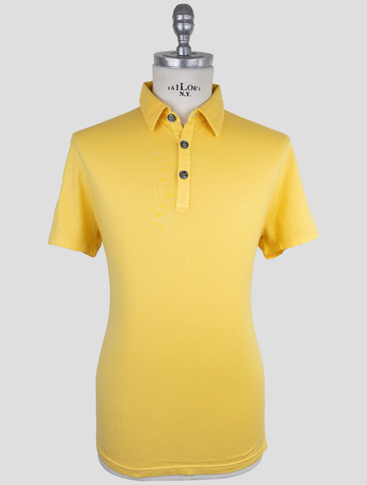 Kiton Yellow Cotton Cashmere Polo