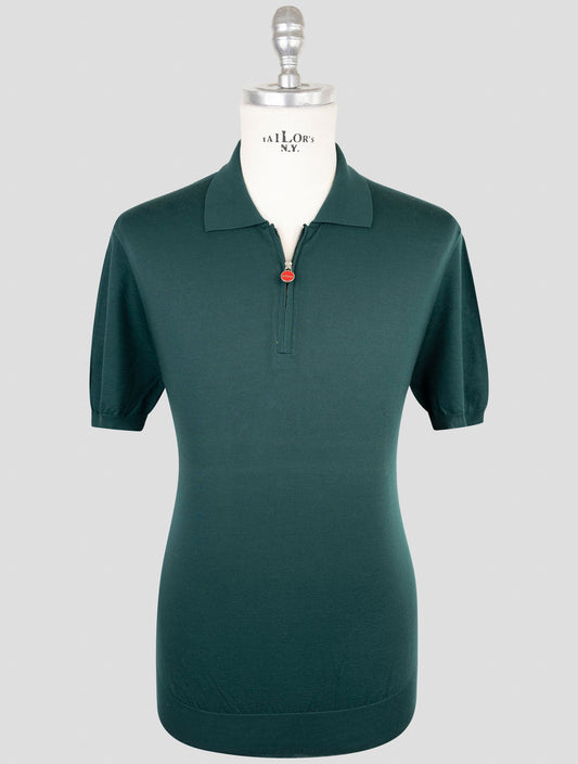Kiton Green Cotton Polo