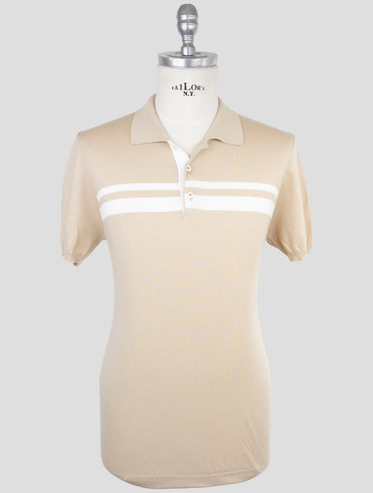 Kiton Beige Cotton Polo