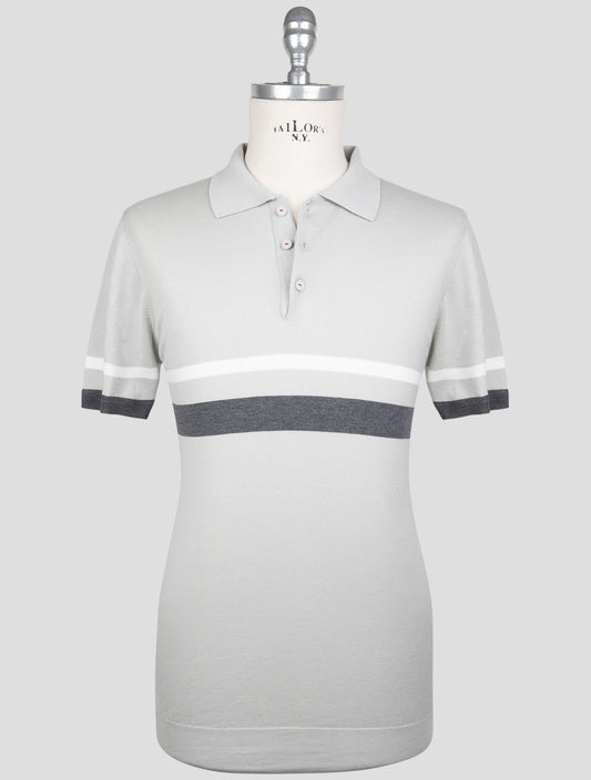 Kiton Gray Cotton Polo