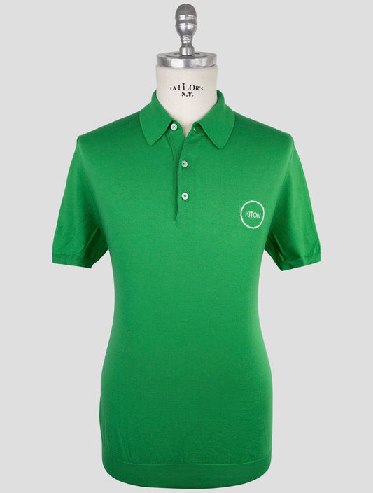 Kiton Green Cotton Polo