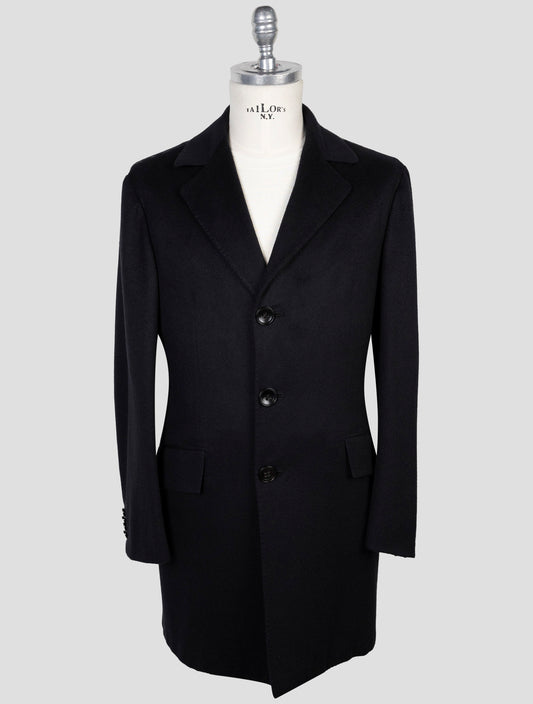 Kiton Black Cashmere Overcoat