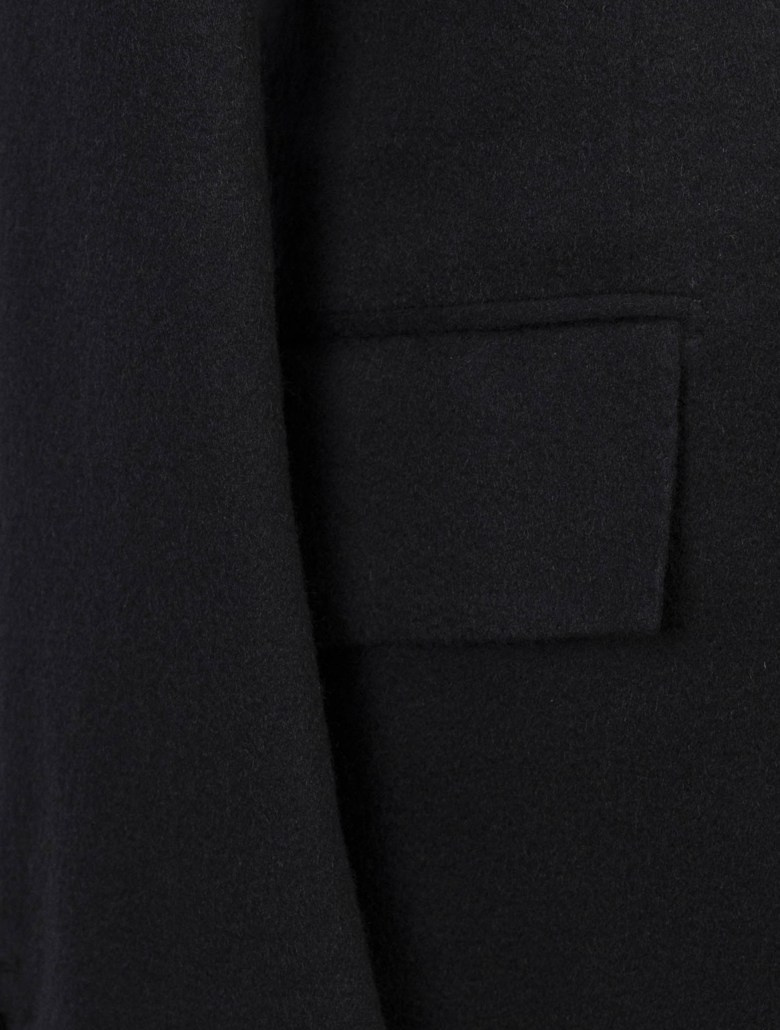 Kiton Black Cashmere Overcoat
