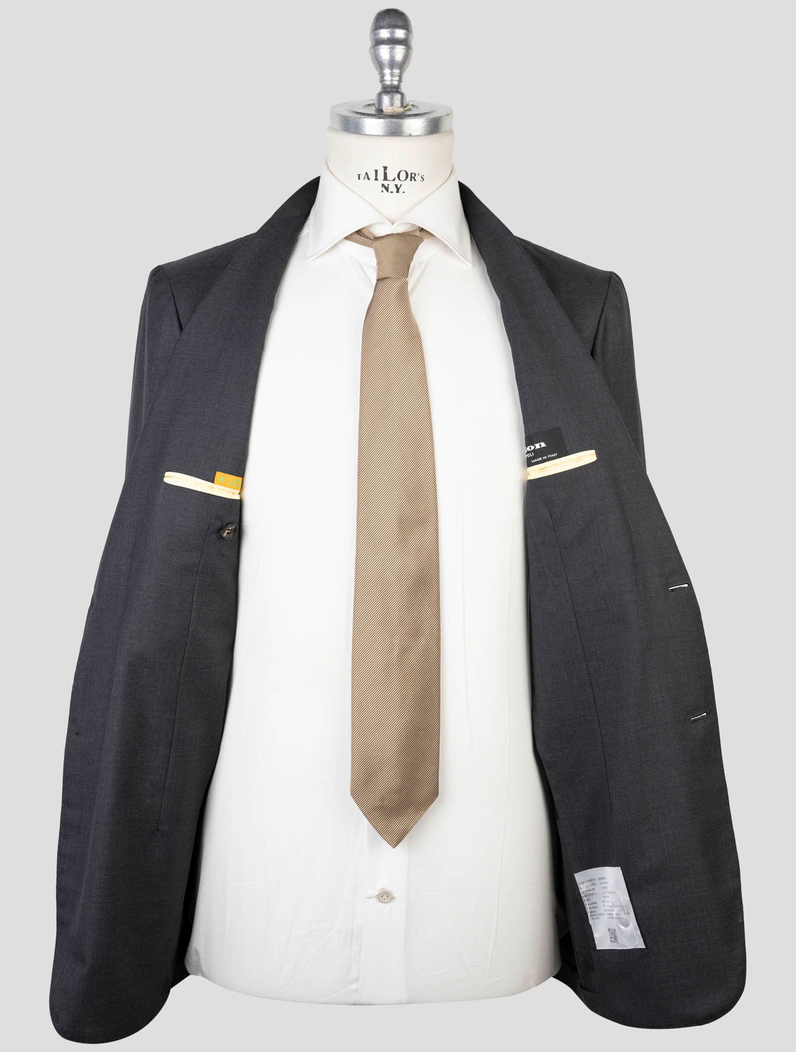 Kiton Gray Wool 14 Micron Suit