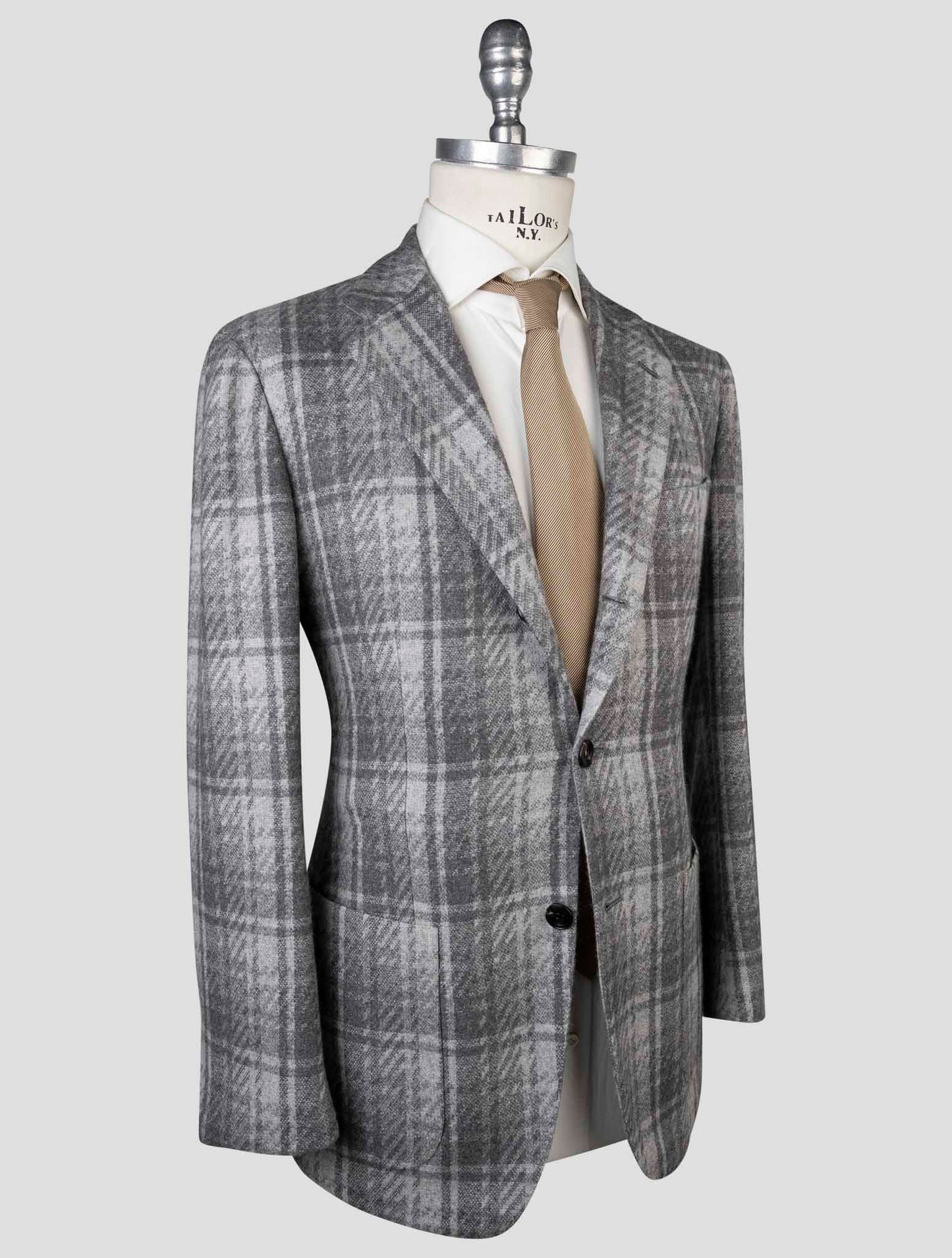 Kiton Gray Cashmere  Blazer