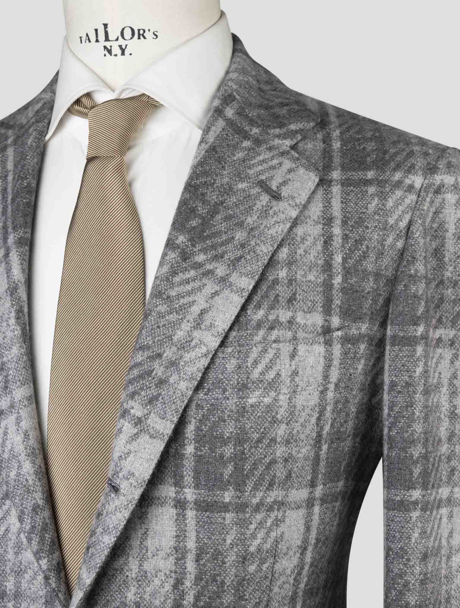 Kiton Gray Cashmere  Blazer