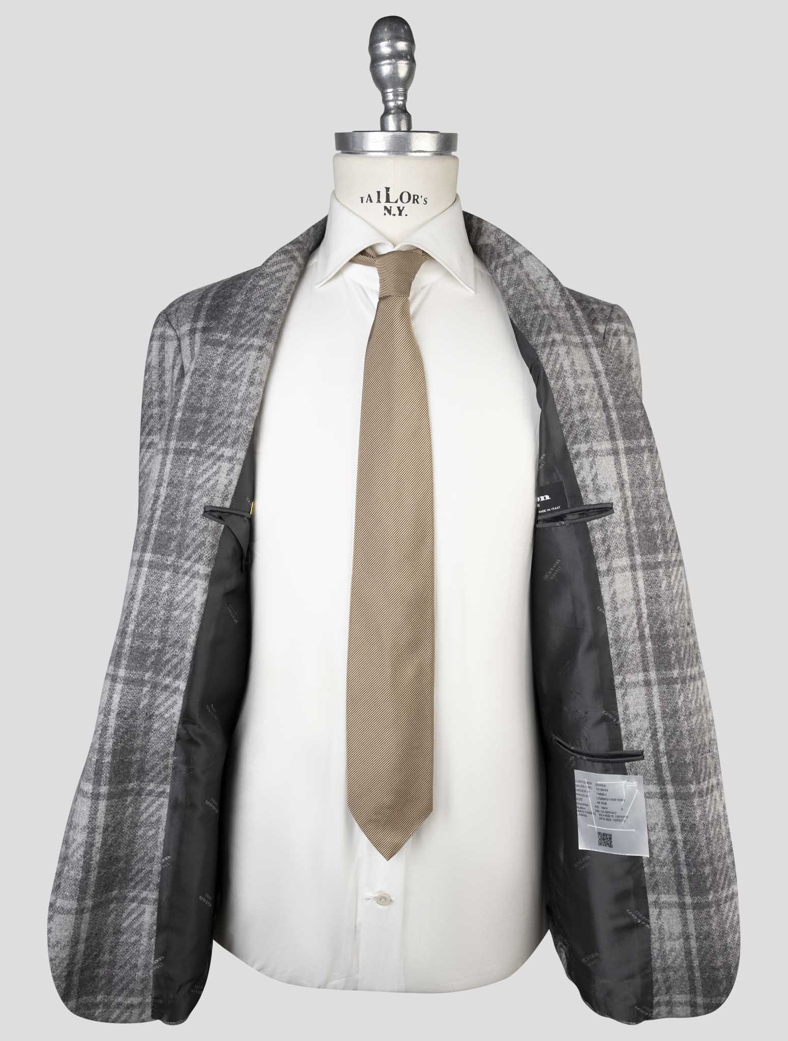 Kiton Gray Cashmere  Blazer