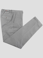 Kiton Gray Cotton Cashmere Ea Pants