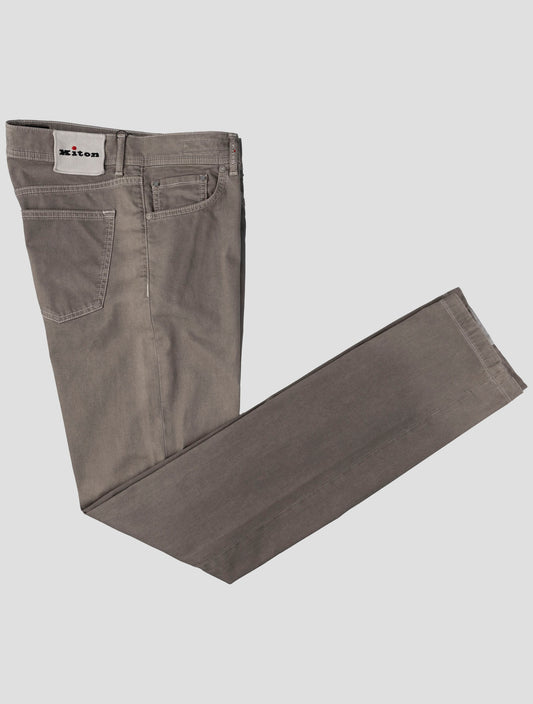 Kiton Beige Cotton Ea Jeans