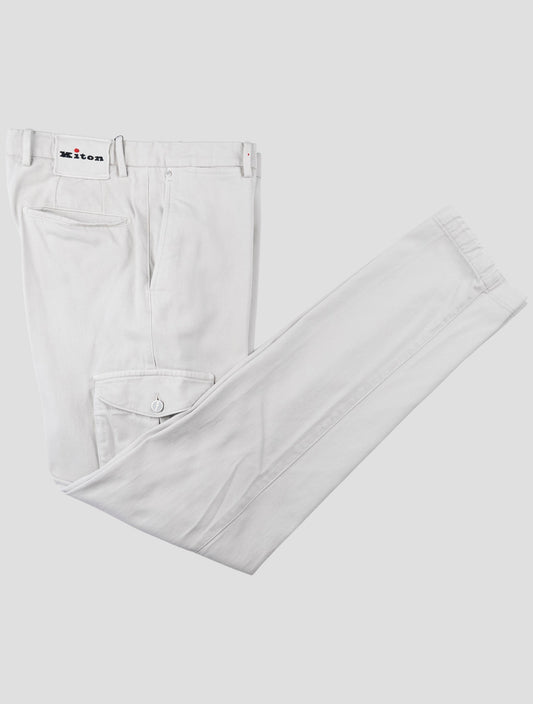 Kiton Beige Cotton Ea Cargo Pants