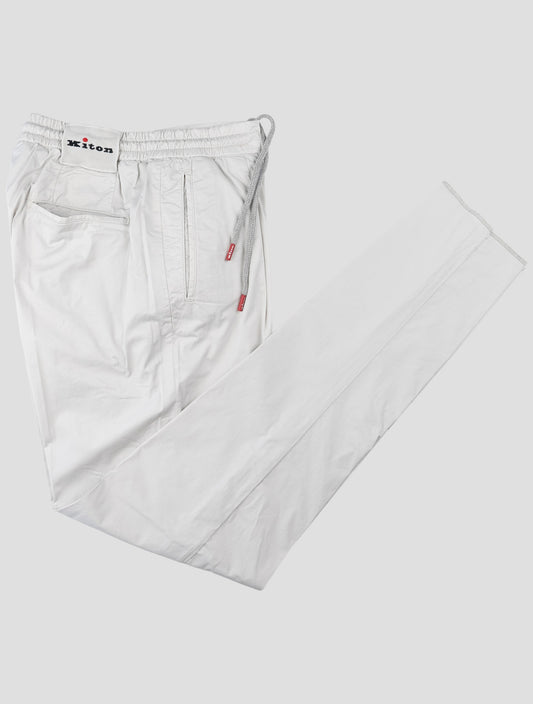 Kiton Gray Cotton Ea Pants