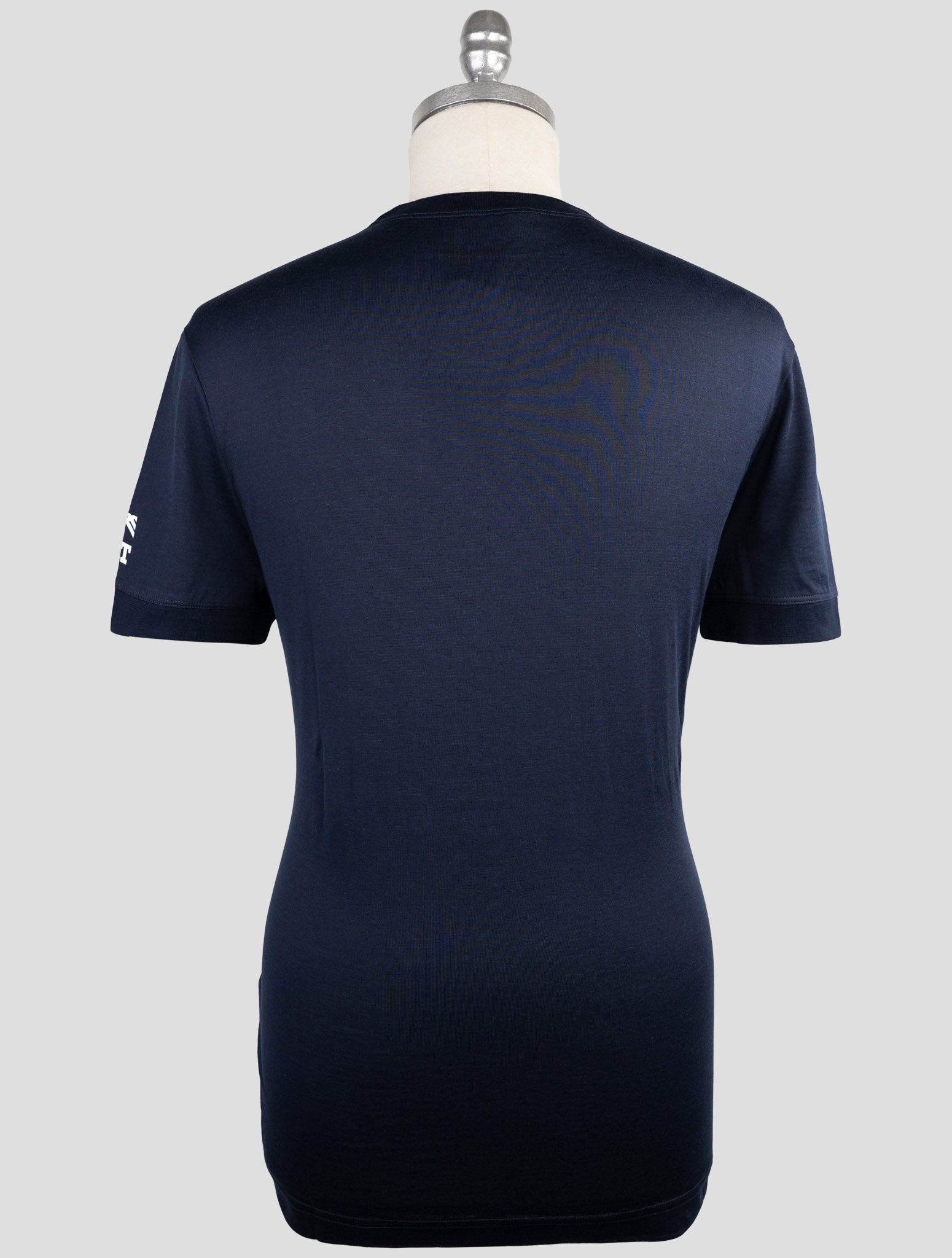 Kiton Knt Blue Cotton T-Shirt