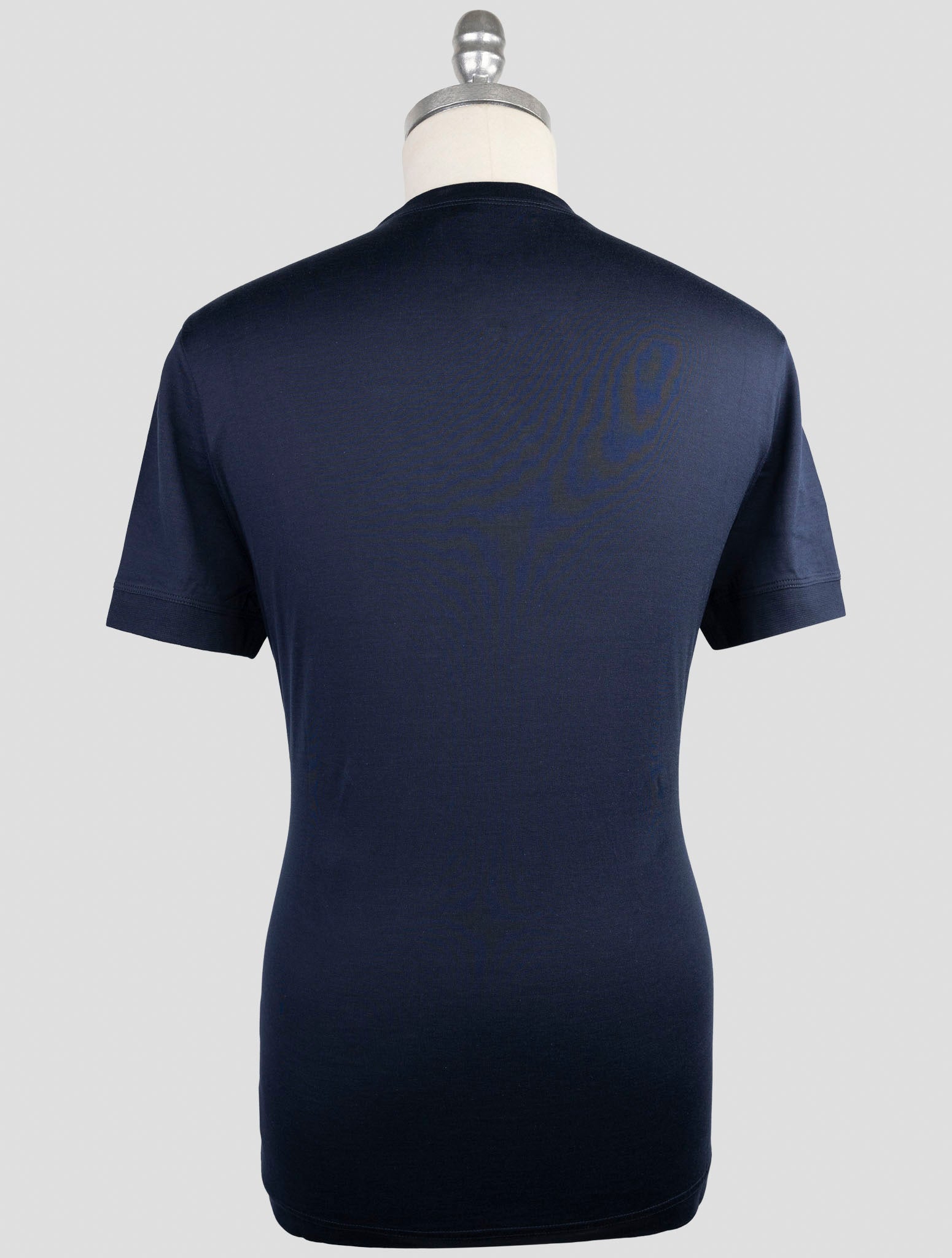 Kiton Knt Blue Cotton T-Shirt