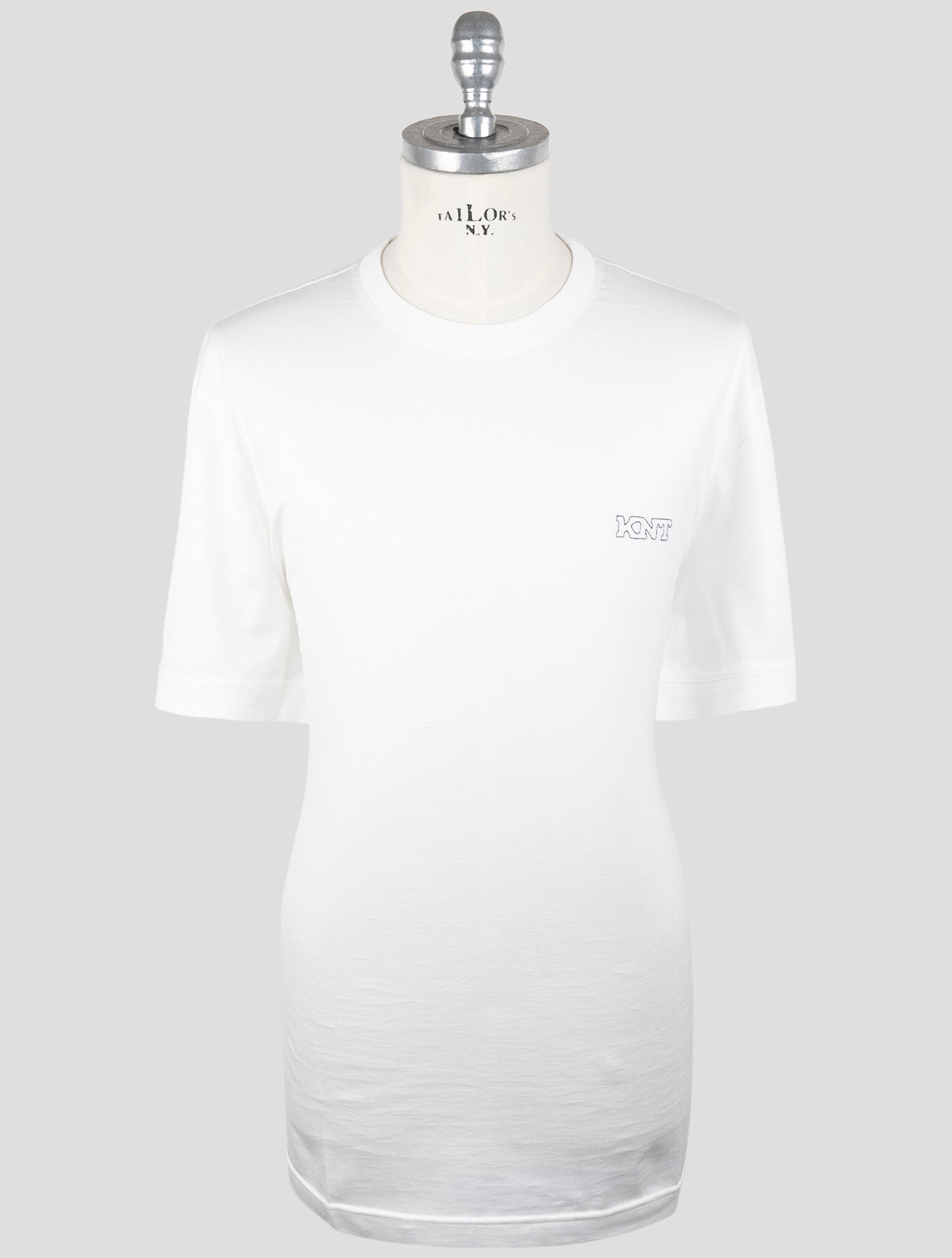 Kiton Knt White Cotton T-Shirt