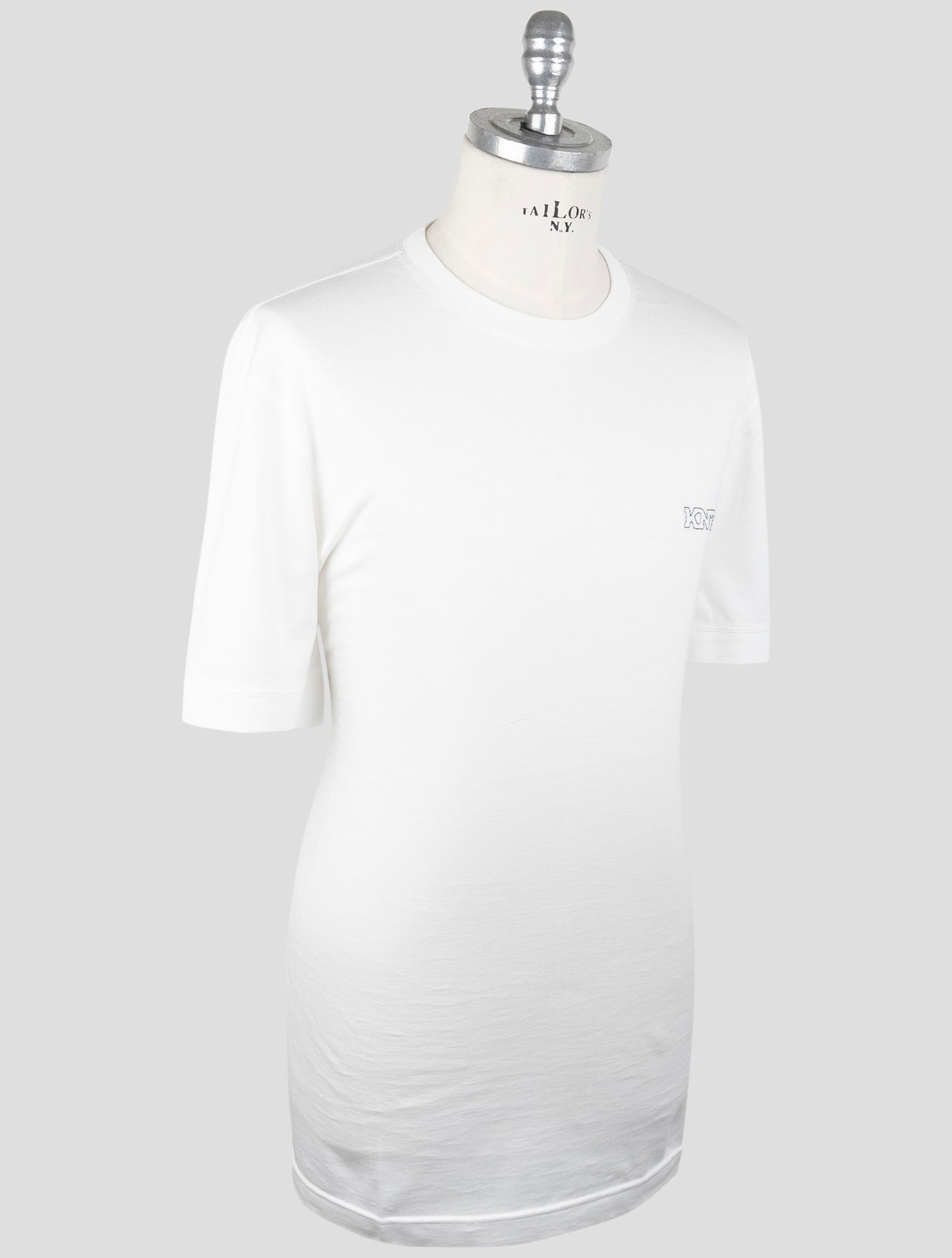 Kiton Knt White Cotton T-Shirt
