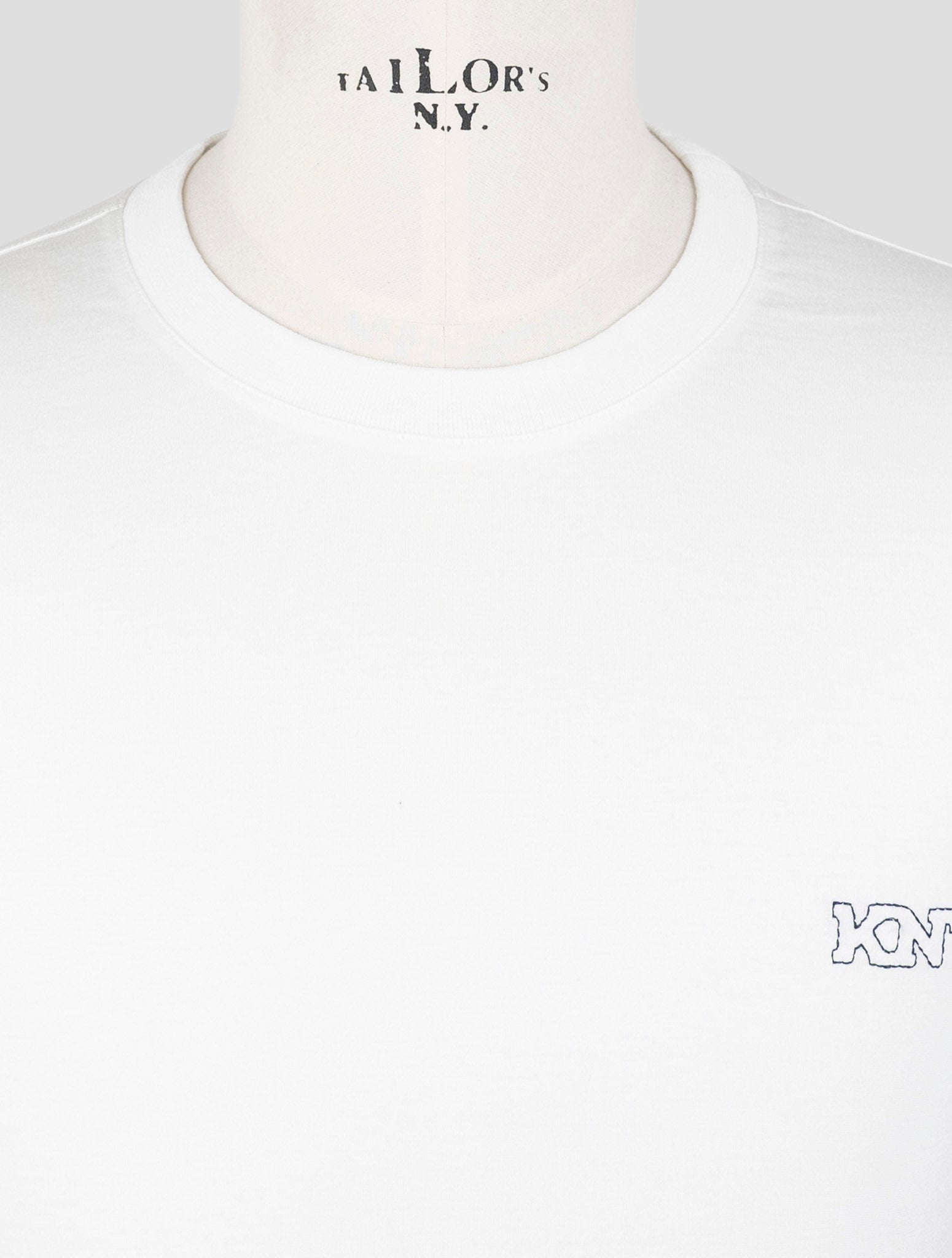 Kiton Knt White Cotton T-Shirt